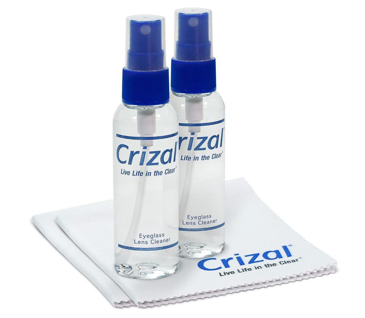 Crizal® Lens Cleaning Spray (2 oz) with Microfiber Cloth – Anti-Reflective Safe
